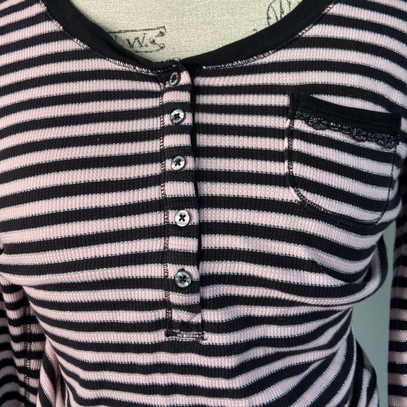 Victoria’s Secret SP Black Pink Sparkly Two Piece Short Set Thermal Lightweight - Picture 3 of 12